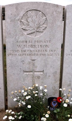 William Morrison grave marker